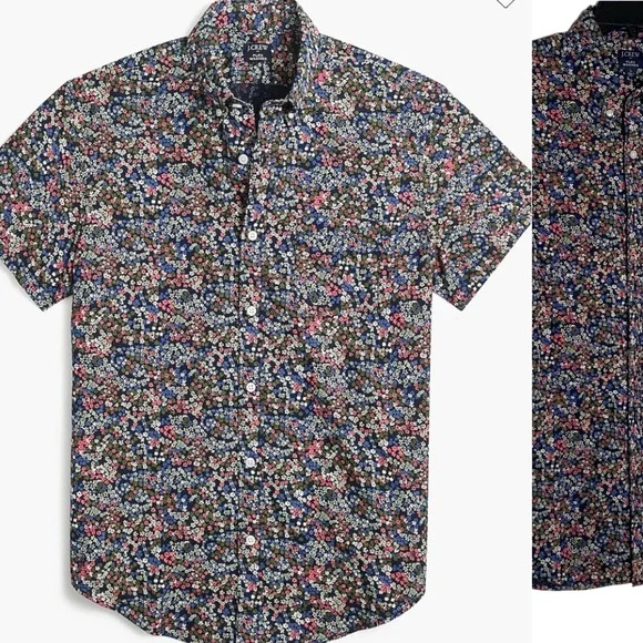 J. Crew Multicolor Floral Button Down Shirt - Picture 1 of 7